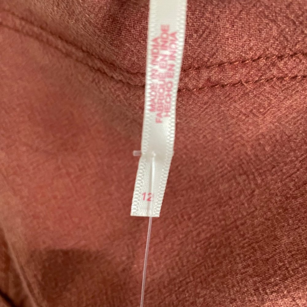 NWT Free People Ruffles In The Sand Rust Orange Mini Skirt - 12 - Picture 11 of 14